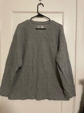 High Sierra Men's Heather Gray Waffle-Knit Long Sleeve Pullover